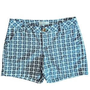 Bob Timberlake Women's Shorts‎ Size 4 Blue Patterned Casual Everyday Wear